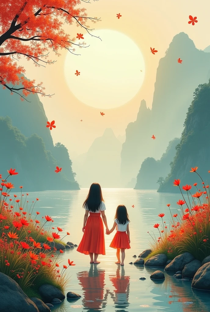 "(best quality, 4k, highres, masterpiece:1.2), realistic, detailed silhouette of a beautiful dancer's slender shadow on the ground, double exposure, vibrant and dynamic, baby, cute and chubby, lip print, red and kissable, fishing clothes, practical and comfortable, with fishing rod and basket, maple leaf, with vibrant autumn colors."