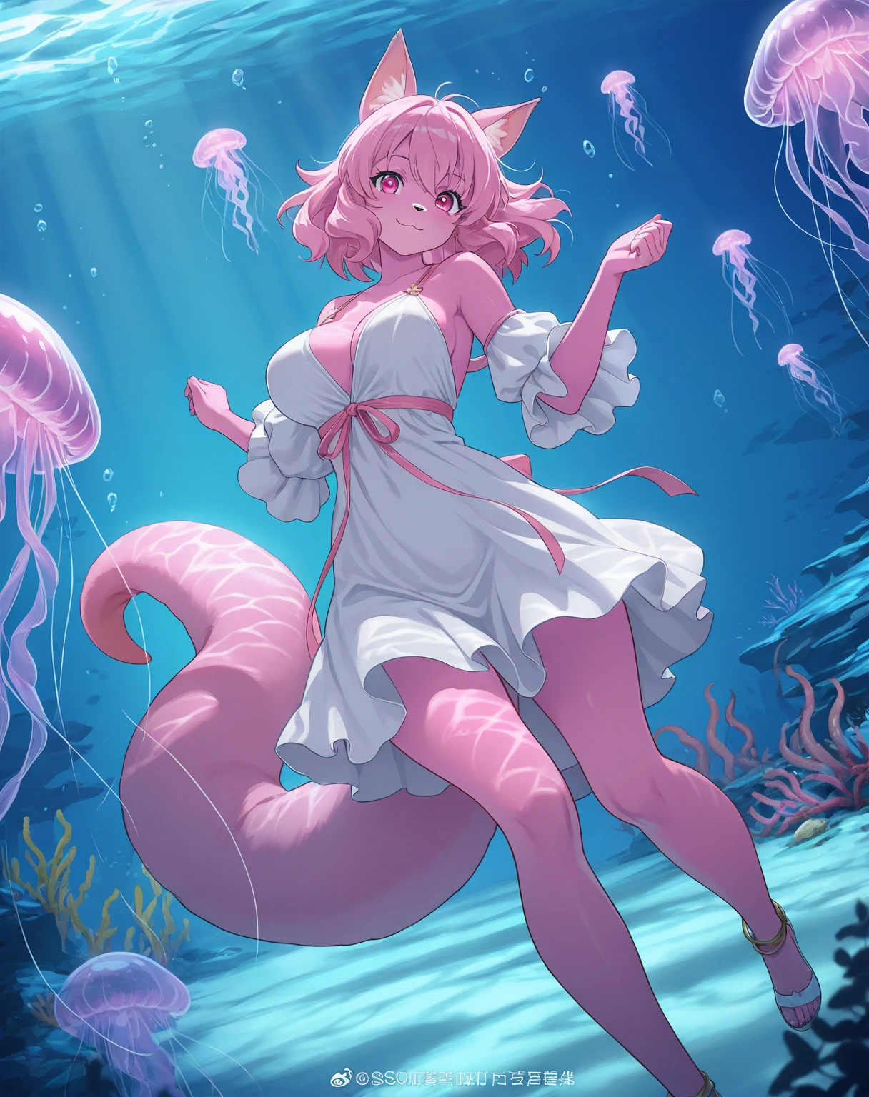 Score 9, Score 8 up, Score 7 up, The evaluation is questionable,
Detailed Background, Shiny skin,
Cure Marine,
Painful expression,Tentacle torture(Wrap around the body)