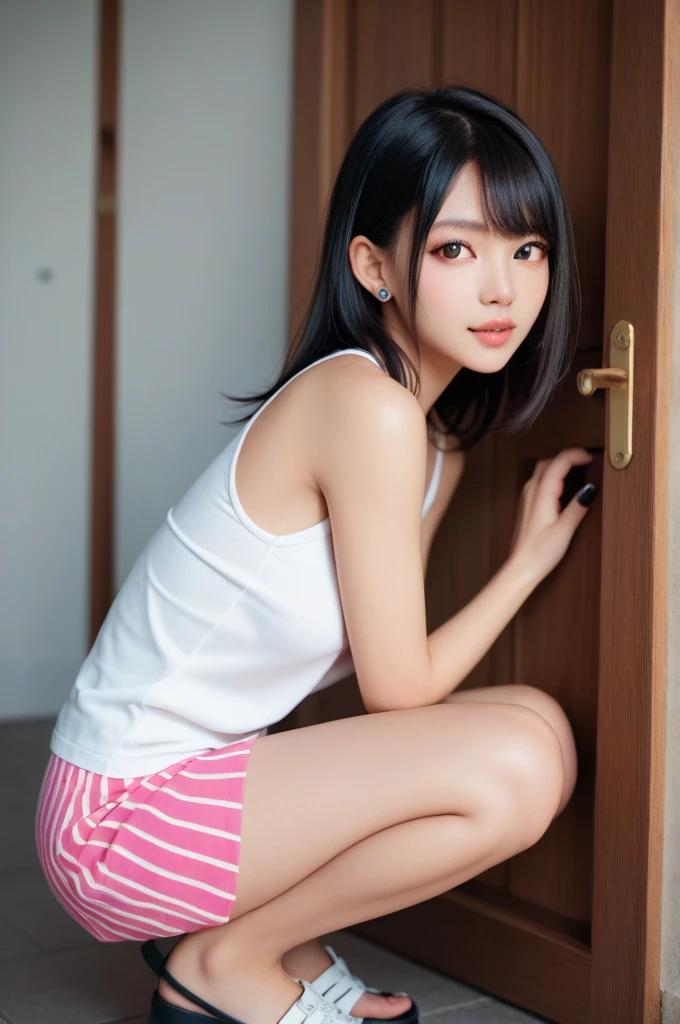 Completely naked、topless、beautiful breasts、normal breasts、bottomless、All naked、naked、No underwear、not wearing anything、short bob、loose curly hair、I was injured、bleed、endure the pain、A painful look、It hurts、I was scared、It was scary look、はAre crying、Are crying、I'm crying、It was scary、trembling、alone,  idol face,cute、18-year-old、Japanese、 delicate girl, Frank, Sophisticated, thin arms,  innocent eyes, cheek,   shiny pink lips、Keep your lips open、depth of field movie light、blurred background、目 focuokeh dof、professional lighting、soft light、(NSFW:1.1)、bodice subian、beautiful feet、asuka saito、body photo、standing、standing、injury,bleed、bodice subian、It was scary、はAre crying、I'm crying, on body,,standing、 masturbation, juice,saliva trace,body fluid、A painful look、hold back defecation、leaking、thin、traces of being attacked、