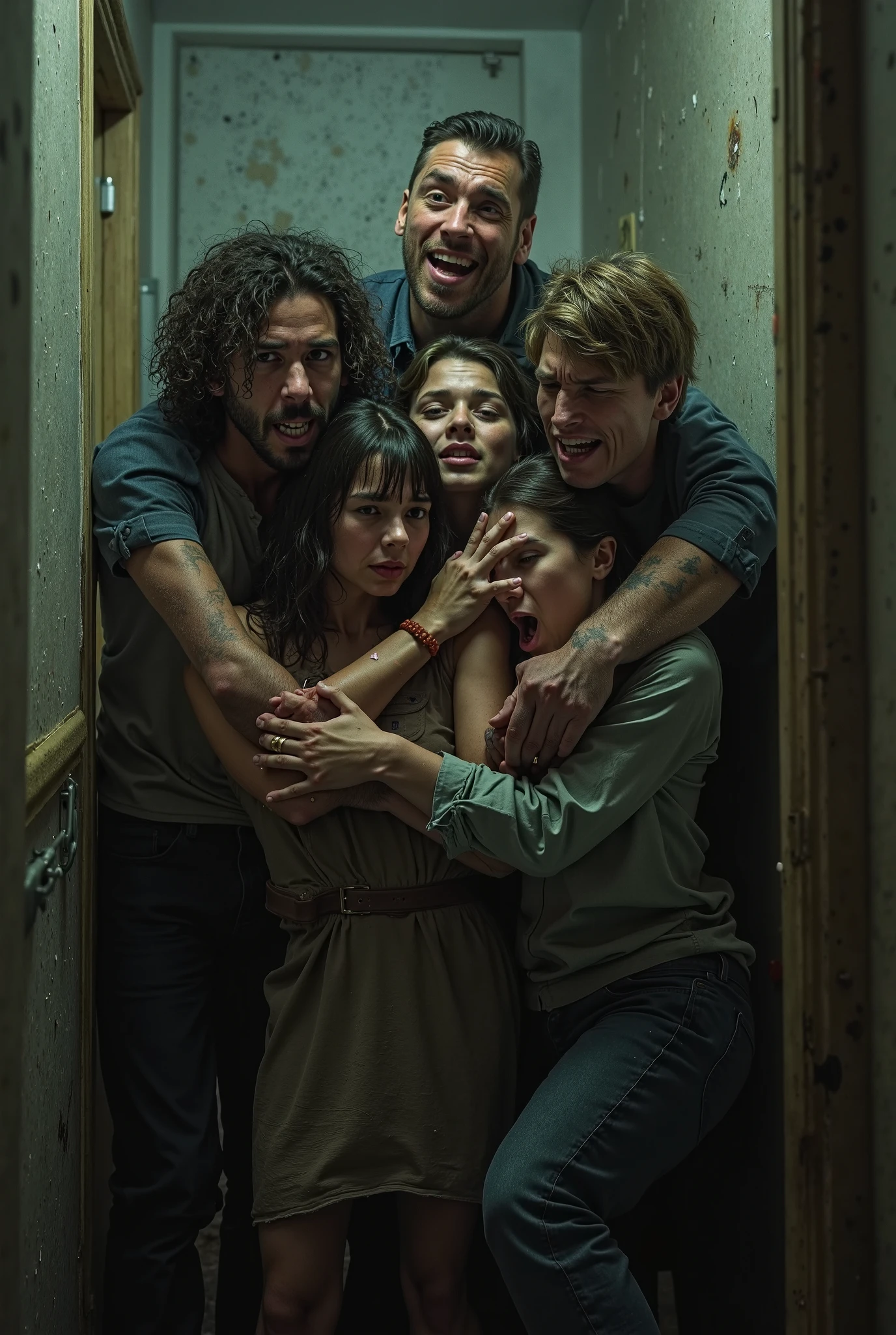 Make a horror images with peoples