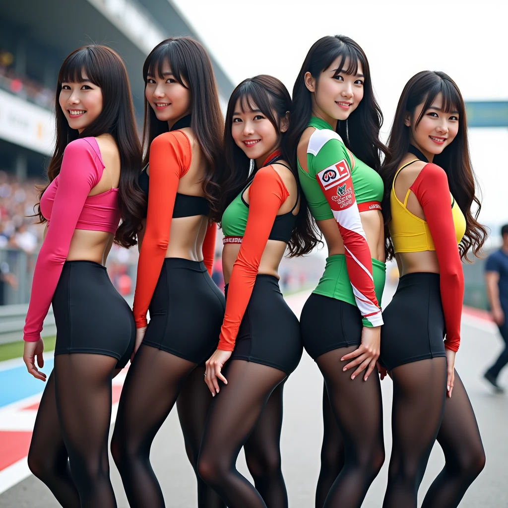 Photorealistic、Paddock Girls、Grid Girls、Three Women、Circuit Paddock、