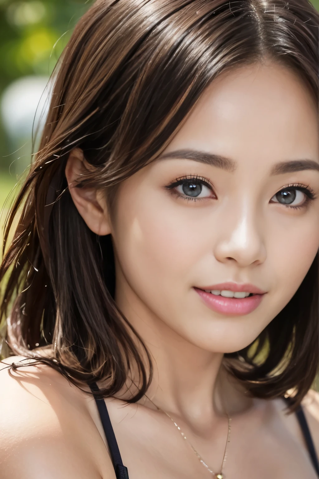 1 beautiful woman, photorealistic, ultra detailed, high resolution, 8K wallpaper, light brown hair, South Sea beach, sexy and bold swimsuit, cute big ass, sharp focus, perfect dynamic composition, realistic and finely drawn beautiful eyes, finely drawn hair, fine and realistic skin texture, smiling, close-up portrait, model body shape, (Representative Works: 1.3), (8k, photorealistic, raw photos, Highest image quality: 1.4), (30 years old mature woman),small face, beautiful face, (realistic face),no makeup、natural makeup、light makeup、 (Dark brown, short hair: 1.3), beautiful hairstyle, realistic eyes, beautiful detailed eyes, (Photorealistic skin), beautiful skin, (sweater),、Bust B Cup、 disorganized, Charm, 超High definition, Super realistic, High definition, golden ratio, FF Tifa、table top, highest quality, realistic, Super detailed, finely, High resolution, 8k wallpaper, 1 beautiful woman,, Light brown shorthair,wearing colorful bikini, sharp focus, perfect dynamic composition, beautiful and detailed eyes, thin hair, Detailed realistic skin texture, smile, close-up portrait, model body shape,cleavage,tropical beach,thin and long legs