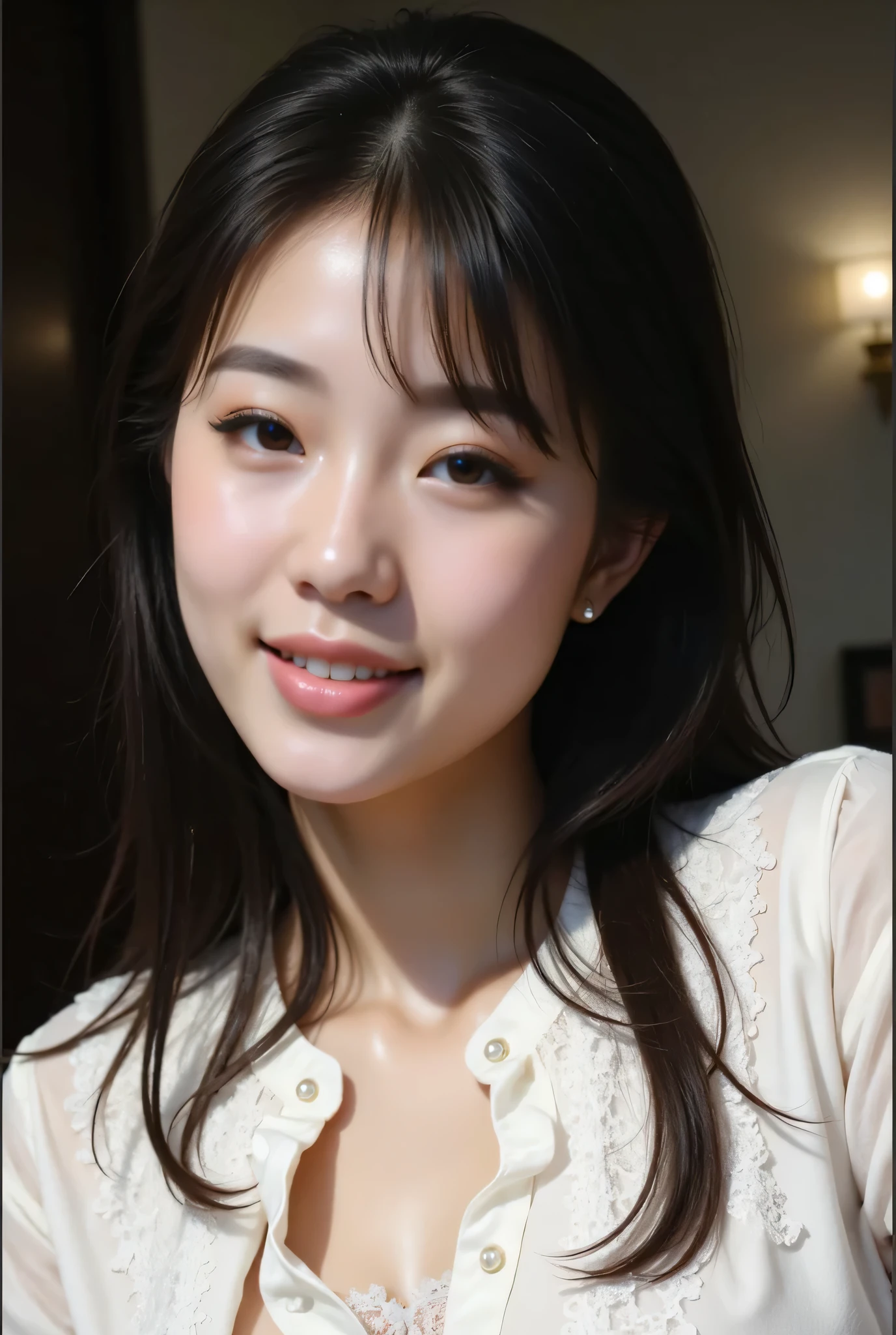 {{ Highest quality }}、{{ focus on your face }}、{{ Soft light}}、{{Ultra High Definition}}、( photo realistic:1.4)、{{ RAW photo }},(photo realistic :1.4), (hyper realistic :1.4), ( realistic :1.3), ( smoother lighting :1.05), , 32K ,, {{ One Girls:18:smile： noodles and ponytails :1.8}}},,{{double： teardrop bag： mascara： long lashes for muscular body:1.8}}}},,{{ wearing a white lace bra：1.8 }}, { raise your hand },,{{{{{ white background :1.8 }}}}