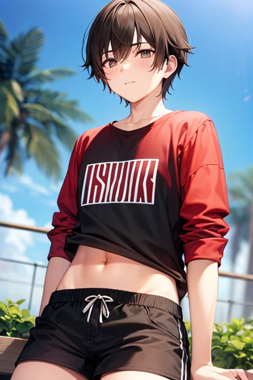 (Various positions)、16-year-old boy、(1boy)、A close-up view of a bird looking up from below the ground.、Focus on the buttocks facing back.、As a matter of fact, cute 18 year old boy,Target adhesion,Wear a gray T-shirt.、Wear tight shorts.、Sea bread,beach,Real face,Page zoom,Slight swelling,(big ass),thin boy,semen full on body boy,smile, perfect body boy