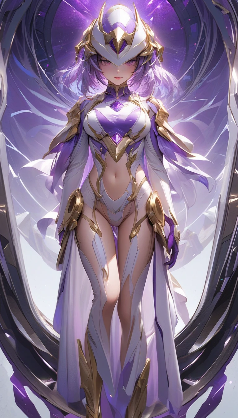 Young moon goddess adorned with purple hair on a bright dark fantasy moon scaffold with wings and soft features, dark red eyes, bright white angel wings, bright lights and sparks, Anime goddess, Unreal Engine rendering + an angel 8K 3D rendered character art, 3d rendering of a cute anime girl, artegerm' anjo, Motor 3D Unreal, Very detailed anime, High quality 8k detailed artwork, goddess. Extremely high level of detail, photorealistic rendering of anime girl, goddess of Light, silver diamond tiara on head beautiful curly hair