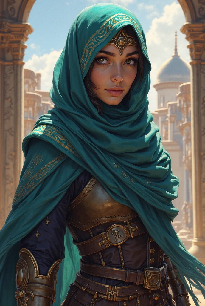 beautiful 14 years old adult wearing jilbab and colored hejab, headband,, fullbody , , Hyper realistic, , detailed and intricate environment, captivating, Extraordinary, Sophisticated, Breathtaking, UHD, 32K, high definition, extremely realistic, , sharp focus, front lighting,, perfect symmetric eyes., trending on artstation, sharp focus, studio photo, intricate details, highly detailed, by greg rutkowski
