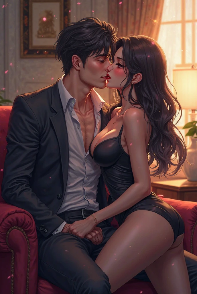 A Anime Girl Who Is A Secretary Sitting On His Boss s Laps And Kissing a-anime-girl-who-is-a-secretary-sitting-on-his-boss-s-laps-and-kissing
