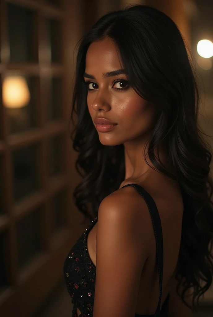 mulher arafed com regata e calcinha combinando, Menina sexy com olhos castanhos, Retrato Sophie Mudd, cabelos castanhos e olhos grandes, selfie de uma jovem mulher, Olhos da Cidade, Violeta Myers, sem maquiagem, maquiagem natural, Looking directly at the camera, Rosto com ArtGram, maquiagem sutil, Impressionante tiro de corpo inteiro, In the big city at night, clivagem