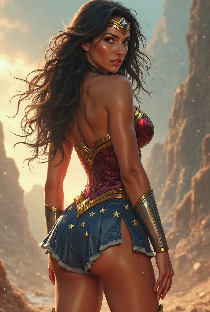 Wonder Woman from behind