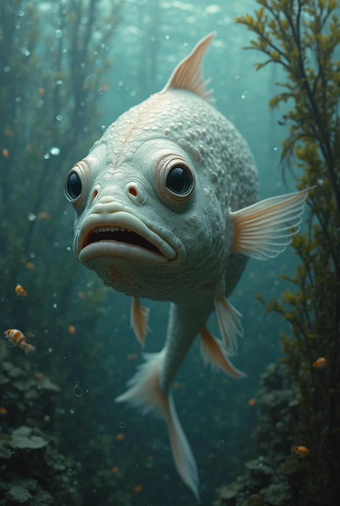 Create a fish with a person's face - SeaArt AI