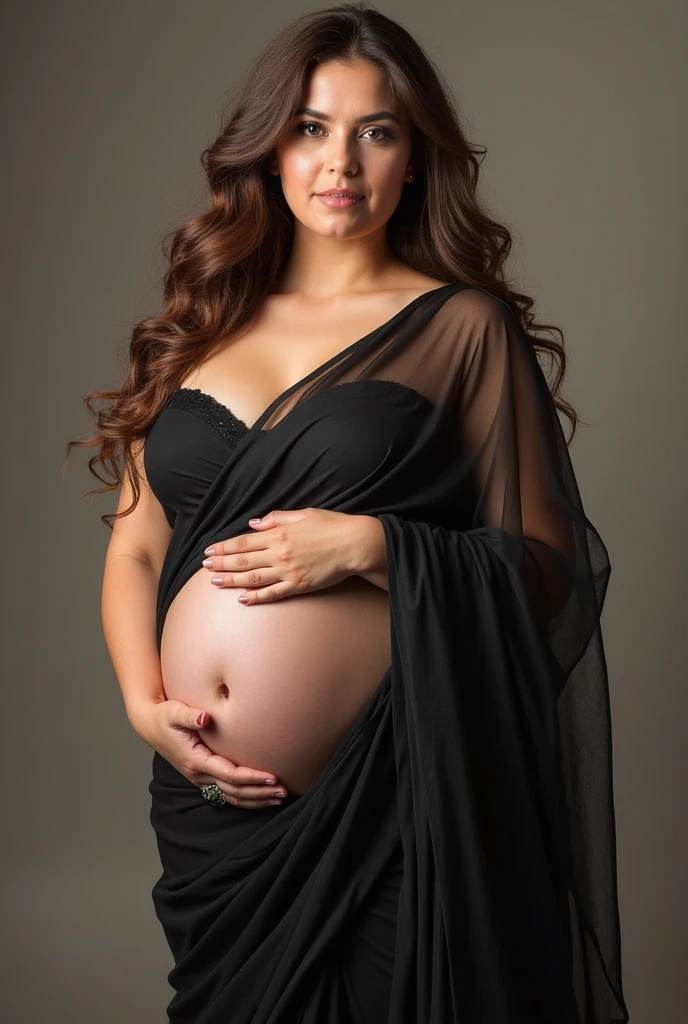 Witch pregnant fat belly