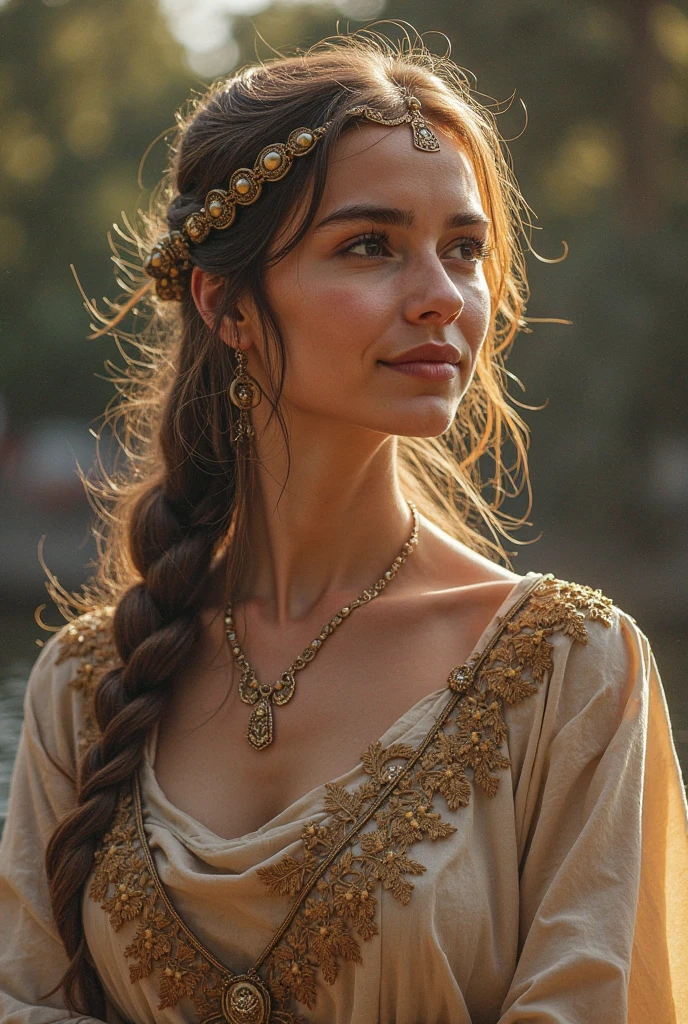 Roman empress Livia, wife of roman emperor Augustus, in her ancient roman imperial villa in Rome, strawberry blonde hair, (ancient roman hairstyle:1.6), beautiful 20 years old women, full body shot, sunny day, (wearing an ancient roman imperial tunic:1.5), (wearing a full set of ancient roman jewelry:1.4), slender body, masterpiece, best quality, high resolution:1.4), 1girl, purity, skin pores texture, HD , Photography, movie, cinematic, Realistic, (8k, RAW photo, best quality, masterpiece:1.2), (realistic, photo-realistic:1.33), best quality, detailed eyes light grey-blue, beautiful, , natural lighting, depth of field, film grain, wrinkled skin, pale skin, sharp, detailed and realistic full body shot, (freckles:0.5), staring at camera, noble look, chapped lips, soft natural lighting, full body photography, magical photography, dramatic lighting, photo realism, ultra-detailed, intimate full body shot composition, Leica 50mm, detailed roman imperial villa in Rome in the background,nude ,show tits