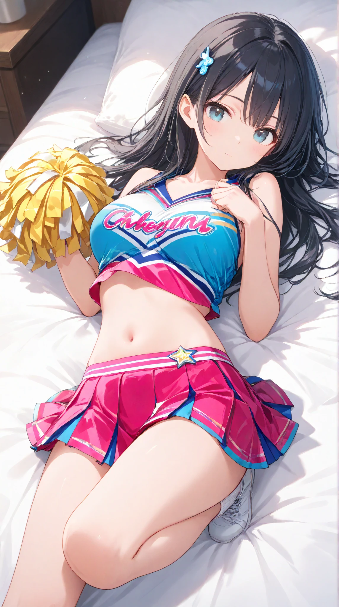 Gal woman Cheerleaders are sticky with sweat Love Hotel support Cheering with a smile Spread your legs and cheer Shorts are sexy underwear High resolution High resolution support individuals 射精促進support Vibrant Hotel at night Sexual support Love Hotel Hotel at night Big Breasts Cheering with a lewd face Plump body On the bed Cowgirl Top floor of the hotel Holding a pom-pom