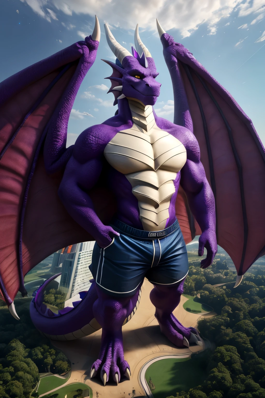 Nsfw, explicit content, high resolution,  beautiful details, beautiful eyes, depth of field, solo focus, detailed background, high quality, good lighting, high res, ((masterpiece)), 8k, depth of field, ray tracing, detailed background, great lighting, detailed lighting, [cinematic lighting], [backlighting], [detailed ambient light], [sharp focus], solo,
Bubba the dragon, detailed scales, anthro dragon, muscular male, 1.2, heavyweight, muscular, muscle, big muscles, (long thick spiked dragon tail), masculine, daddy, digitigrade, chubby, thick, wide body, nipples, aroused,
by rakisha, by zackary911, by chunie, by meesh, by kiyosan, by sigma x, by darkgem, by spectrumshift, bonifasko, (massive bulge, swollen bulge), low angle