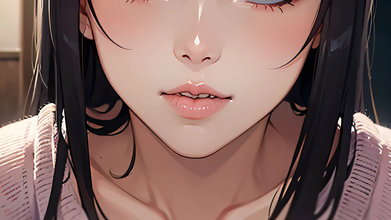 ((((masterpiece, best quality, high resolution)))), Extremely detailed 8K, Beautiful girl with voluptuous body, (Ultra HD, Ultra-detailed, Highly detailed, Highly realistic, Ultra-realistic, photograph realistic), (1girl:1.5), (Realistic black hair), (short wavy hair, hair ornaments, earrings), (dynamic poses), facing at camera, looking at viewer, (blushing red, embarrassed), (green eyes, sharp eyes), (big perky breasts:1.2), (beautiful detailed face, beautiful detailed eyes), ((naked)), (detail pussy), (standing up), sweat, glow, (sunbeam, sunlight), ((cowboy shot)), bedroom, seductive, (aheago, crying in pleasure, moaning in pleasure), (after cum:1.5), (excessive cum:1.5), (nsfw:1.5)