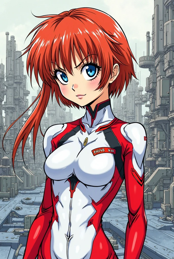 One person, alone,((Solo Photo:1.9)), (Pilot suit and open front zipper down to navel), Cleavage, gloves, short hair, Ahoge, Redhead, Purple eyes, Purple Hair, Cowboy Shot, Are standing, Medium large breasts, Nipples, surprised, Embarrassing, View your viewers, Spacecraft Hangar, masterpiece, Highest quality, High resolution, masterpiece, Highest quality, High resolution,((Nipplesは見えている:1.3)),((Pubic hair is visible)),Crotch bite,Feeling embarrassed、I am going to cry、The groin is visible