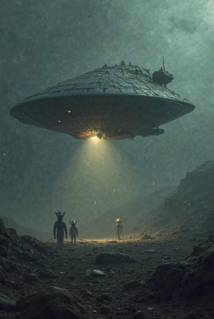 Aliens space station Alien Planet Rain