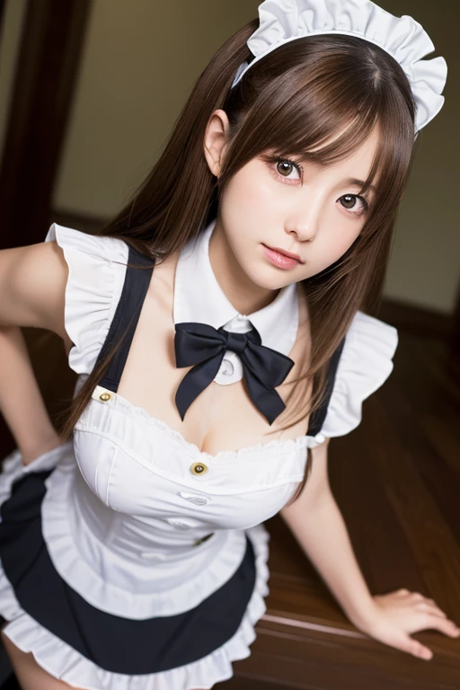 (Kneeling pose:1.3),1 girl, beautiful, cute, professional lighting, highest quality,well-groomed face,beautiful woman, (playboy bunny:1.5), beautiful, whole body, black leotard,pantyhose, black pantyhose, bow tie, (Fishnet tights:1.3)
