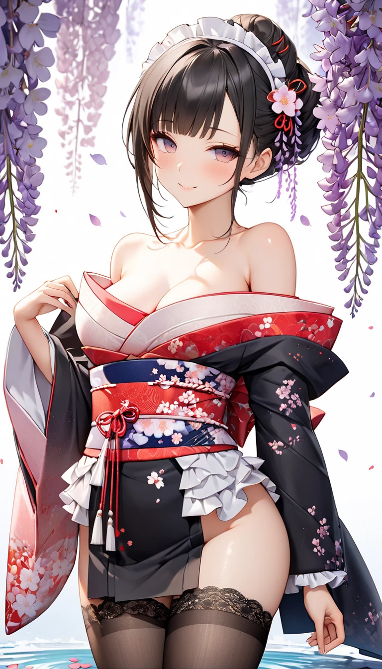 (masterpiece、Highest quality、Highest quality、Official Art、Beautiful and beautiful:1.2)、(One girl:1.3)Hatsune Miku、Twin tails,Beautiful breasts, Katsushika Hokusai, Ink Painting, Wait for the sexy warrior, Pretty face, Delicious company, A captivating sight, Wearing a sexy open kimono. The work is created in a medium reminiscent of Japanese ukiyo-e.。....., 具有大胆的笔触和Monochromatic color palette. Artist'Stunning technique gives the image strength and power'Presence,Highest quality, Ultra-high resolution captures every detail. The texture and intricate patterns of the kimono are expressed with extreme precision.. Lighting is carefully designed,Enhance the drama, Deep shadows and subtle highlights. general, This piece exudes elegance and strength., Combining traditional Japanese aesthetics with a modern sensibility. Monochromatic color palette, Putting the details together, Captivate viewers、Create an immersive experience.