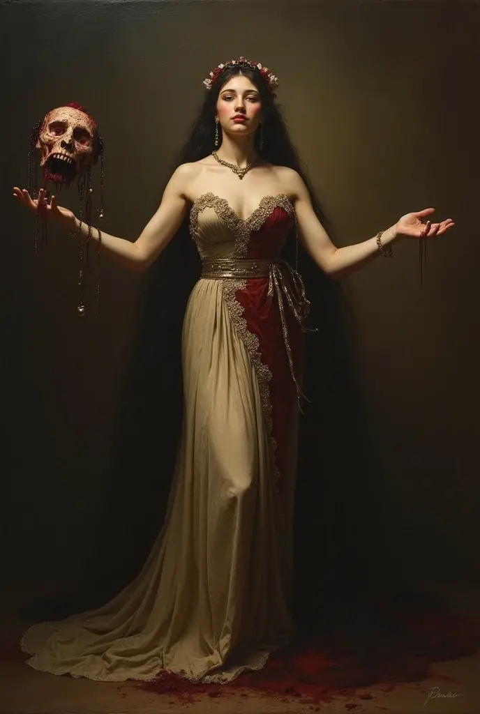 Salome with the head of John the Baptist as death