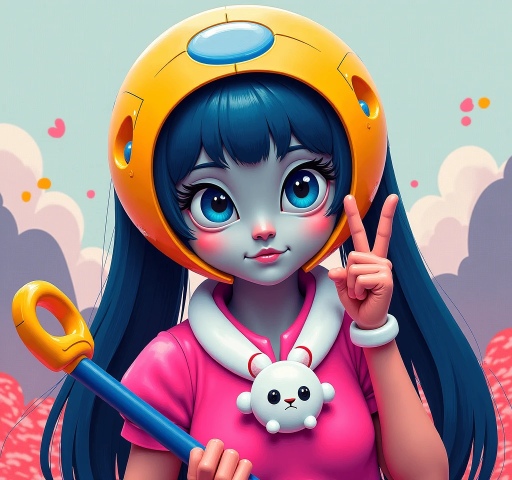 masterpiece, best quality, realistic, 1girl, female, woman, turbo waifu, hyper light drifter, calamity <lora:EnvyBeautyMix23:0.6>