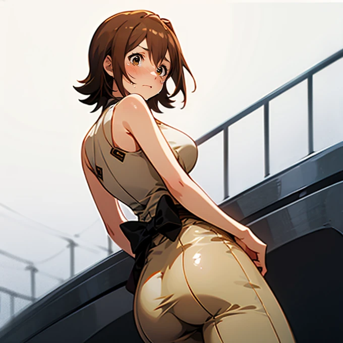 1 Cute girl with complete nudity), (solo), (Female genital focus)((on all fours、From the back、angle from below)), (((on all fours美しい無毛の女性器が丸見え)), ((on all fours美しい無毛の女性器を突き出す、Spread your legs and show off your beautiful genitals... DCup firm breasts、shy smile, embarrassing,((Stick out your beautiful genitals、Spread your legs and show off your beautiful genitals、The light is shining on the female genitals⦆((master part, best quality, Altas, UHD, pixel perfeito, profundidade de campo, 4k, RTX, HDR))), 1girl, only one, sozinho, menina anime bonita, estilo de arte bonito, personagem de anime, ((cabelos longos, franja, brown hair, curly hair:0.8)), ((olhos verdes:1.4, olhos arredondados, beautiful eyelashes, olhos realistas)), ((Rosto detalhado, Corar:1.2)), ((textura suave:0.75, Realistic texture:0.65, fotorrealista:1.1, estilo anime Cedium breasts, Dynamic angle, Corpo Perfeito, ((retrato, Pov)), ((gravata borboleta vermelha, jaqueta aberta, Brown Cardigan, camisa branca, Saia xadrez)), sorrir, amusement park