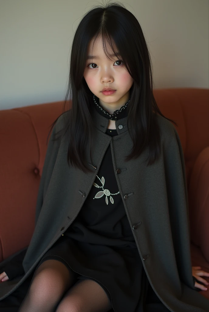 A girl caught in a spider nests