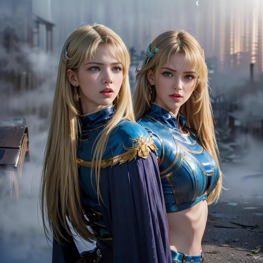 (8K, best quality:1.2), (masterpiece:1.37), (photo, photorealistic:1.37), (ultrahigh-res), half body, walking pose, shot from front, slow motion, female paladin wearing the full body, (light silver armour:1.2),(ornately decorated armor), (insanely detailed, bloom:1.5), (highest quality, Alessandro Casagrande, Greg Rutkowski, Sally Mann, concept art, 4k), (analog:1.2), (high sharpness), (detailed pupils:1.1), detailed face and eyes, Masterpiece, best quality, (highly detailed photo:1.1), (long blonde Hair, ponytail,ecstatic:1.1), (young woman:1.1), sharp, (perfect body:1.1), realistic, real shadow, 3d, (temple background:1.2), arms crossed over the chest 
photographed by Canan EOS R6, 135mm, 1/1250s, f/2.8, ISO 400