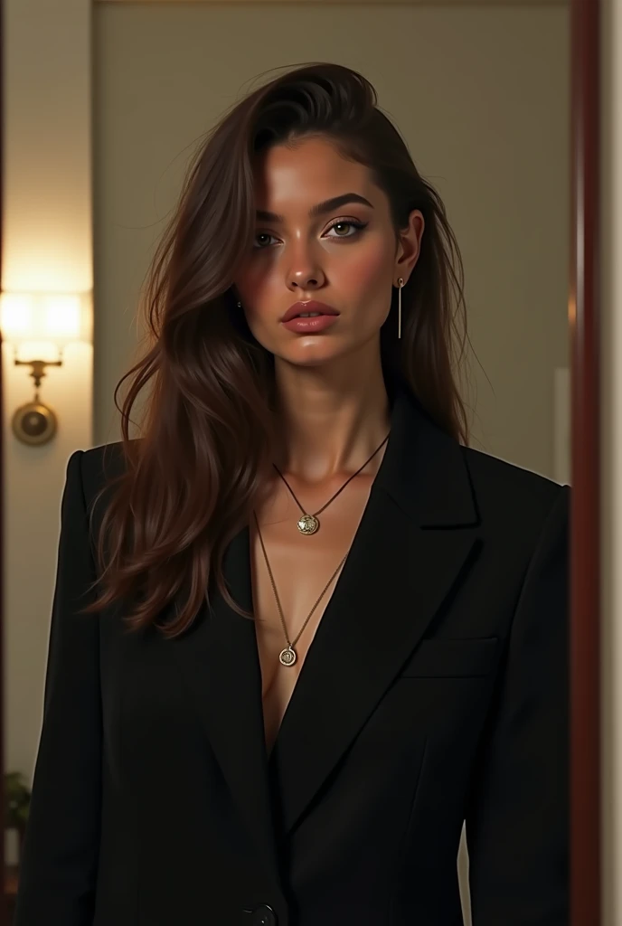 close up headshot, Masterpiece, best quality, ((crowded office)), at a ((office)), (*office* crowded with people:1.3), BREAK
1girl, cleavage, (large breasts), 4k, beautiful,  looking at viewer,  BREAK
business suit with (no undershirt), pencil skirt, ((black pantyhose)), suit coat, BREAK
medium hair, blue gemstone earrings, pale skin, fair skin, white skin, BREAK
