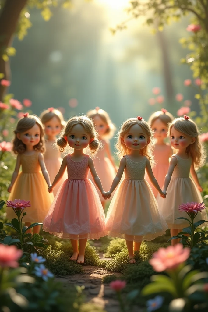 (photorealism:1.2), two little girls dressed as bridesmaids for wedding