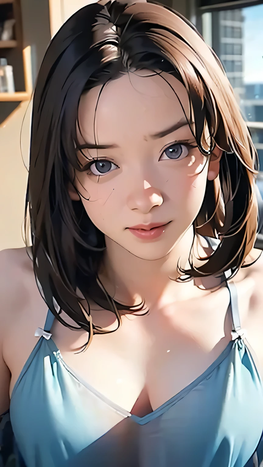 ((highest quality、8k、masterpiece、Realistic:1.4、Detailed、Beautiful and detailed))、Detailed肌、Beautiful clear eyes、Natural smile、Beautiful girl with a smile、Bright sunlight, Perfect Anatomy,