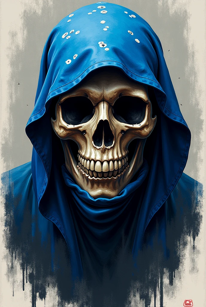 skeleton cool blue