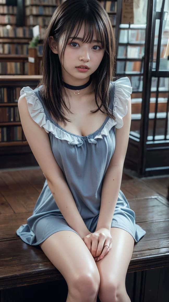 1girll, 独奏, nedium breasts, looking at viewert, Be red in the face, short detailed hair, eBlue eyes, hair adornments, shift dresses, Ribbons, Huge breasts,DEEP-V COLLAR,Open chest,Upper chest, blue hairs, Hair ribbon, exteriors, No sleevepose your arms to the sky, daysies, Hair is more than one eye, apronlue-sky, maidennurse, maid headdress, x hair ornamen, pink ribbons, Rossvale Mansion maid uniform,Young European and American women,Bigboobs,Upper chest,Expose the genitals,Tinif Blue,blue hairs,blue color hair,Stretch meat,stocklings,Wide thighs,cleavage,HD bell collar,true to life,Lace,Top quality,tmasterpiece,one-girl,blue hair,paleskin,Moles under the eyes,Thick eyebrows,Thick lips,scar across right eye,freckle,in class room,Lori huge breasts cleavage,Small waist,Wide thighs,thigh gap,Exposing thighs, ,secretary,mature,cinmatic lighting (RAW photogr:1 girlirl.2 pcs),(true to life:1 girlirl.4 pceautiful details girl,very detailed eyes and faceeatiful detailed eyes,Moody smile,hugefilesize,ultra - detailed,k hd,The original E is very detailed,best qualtiy,tmasterpiece,kemomimi,((Japan Girls' High School)校服)), illustratio, The original E is very detailed, CG, unified, 8k wallpaper, breath-taking, finedetail, tmasterpiece, best qualtiy, Highly detailed CG uniform 8k wallpapece illuminated,cinmatic lighting, , primitive,tmasterpiece,ultra fine photoest qualtiy,超高分辨率,Photorealistic and realistic,Breathtakingly beautiful,dynamicposes,s delicate face,Vibrant eyes,milkyW,highly detailedskin,Realistic details of skin,,8K UHD,digital SLR camera,high qulity,White skin of the,squatt,Squat toilet,urine,spread thighs,spread their legs,looking at viewert,Frontal photo