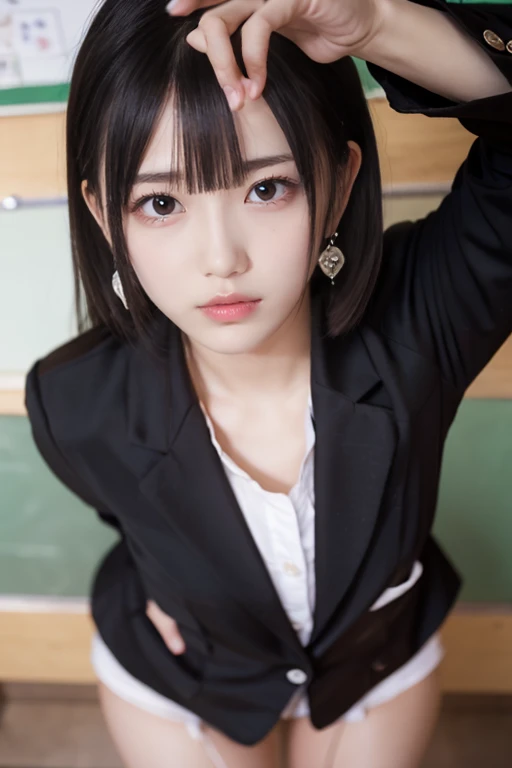 beautiful girl、Black Hair、uniform、Big Breasts、Japanese