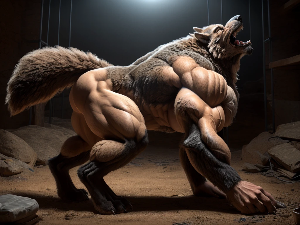 two anthro foxes, size difference, (fuck from behind:1.5), the one in the front is bend over, orgasm, (facing viewer:1.5), dick too big to fully fit in, rippling chest, large muscles, (fur density:1.5), (realistic fur:1.5), (human-like body proportions:1.5)