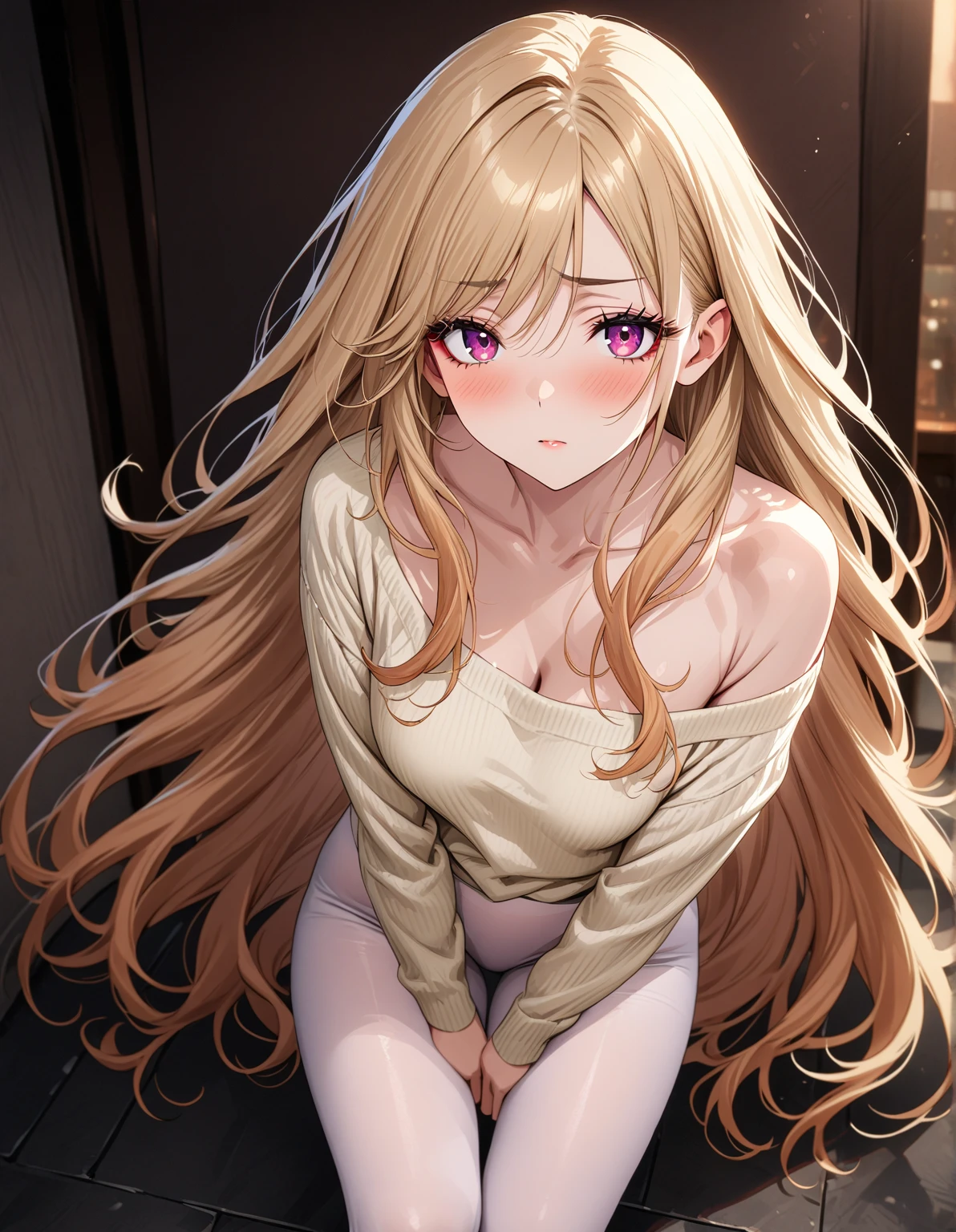 girl,low length,long hair,shorts,average chest,Erotic,cute