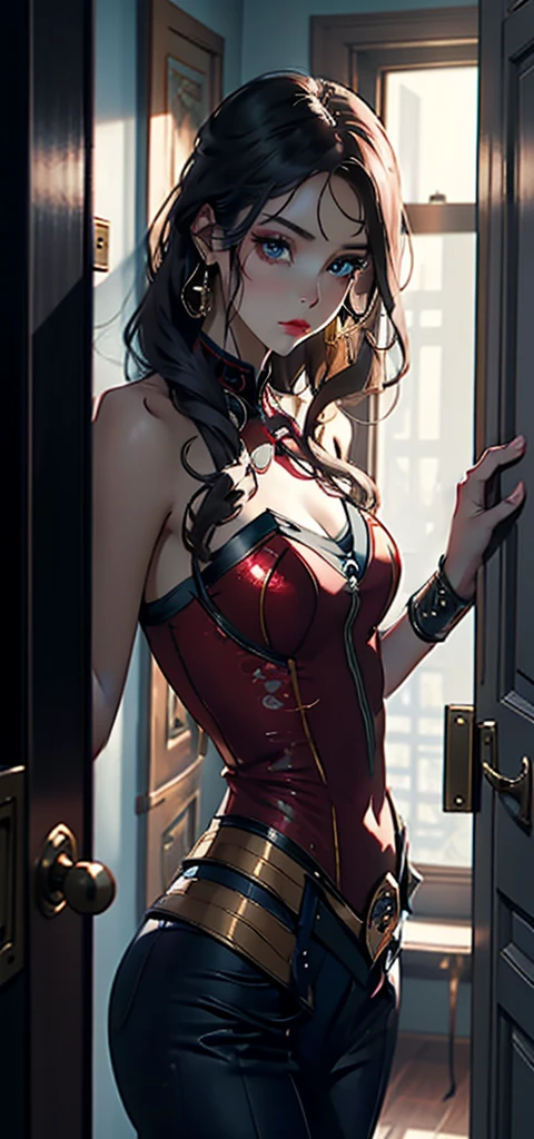 (masterpiece, best quality), Shy queen only wears underwear:2.2,big eyes,Immerse yourself in a medieval fantasy world:1.0、 (at the bar:1.1), High forehead, Long straight hair without bangs:1.5, night, Detailed aspects,Large Breasts、Big Ass、 full-body shot:1.7 (Wear sexy fantasy world costumes,The clothes are torn and have scars:1.7) (The clothes are very sexy,Miniskirt shows off beautiful long legs:1.4) light white hair:1.8 ((feeling in pain:1.7))((Frowning and wanting to moan:2)) (Close your eyes and fall asleep to have a nightmare:1.9)
((Put your hands on top of your head:1.3 Show armpits:1.3)) ((Open your mouth slightly and scream for help:1.6)) Lie down and open your legs:1.2. Curve eyebrows downward:1.2 wearing high heels:1.6