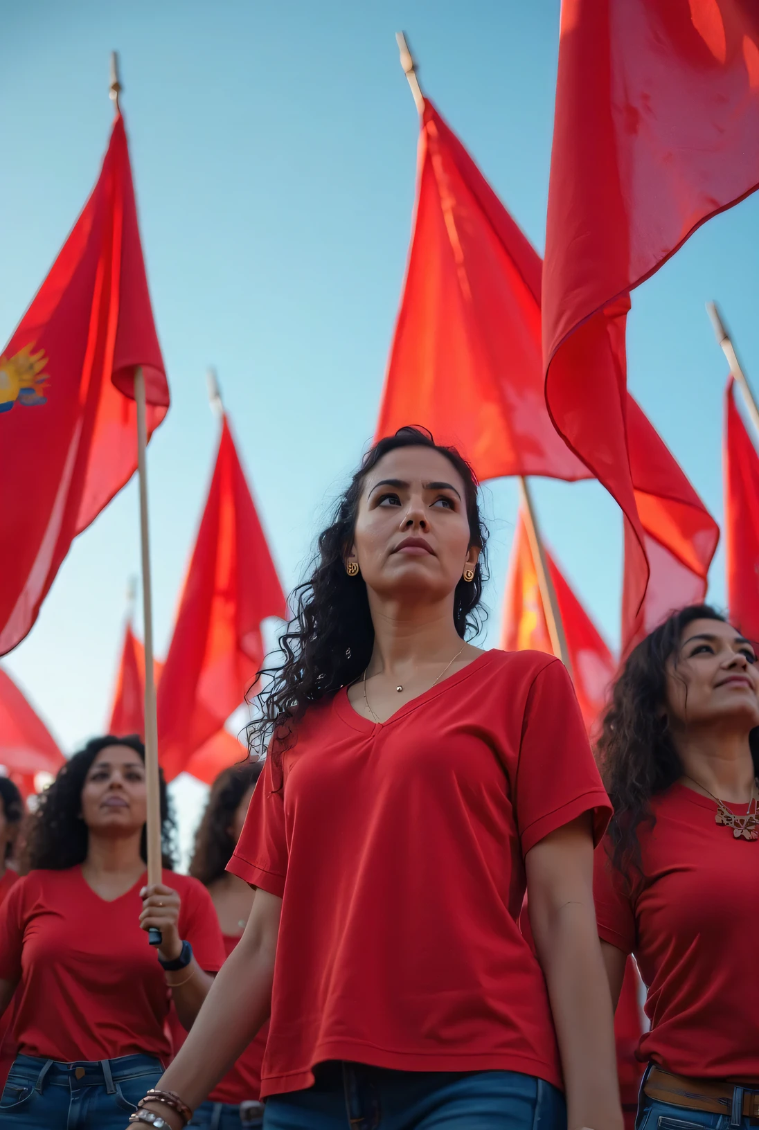 A 25-year-old boy will stand with a red face and a red green dress, she will raise her right hand and make a violent movement, with the name BIBORNO on the back of her dress. In front of him, a large crowd will stand and raise their hands and protest, some people will have the flag of Bangladesh