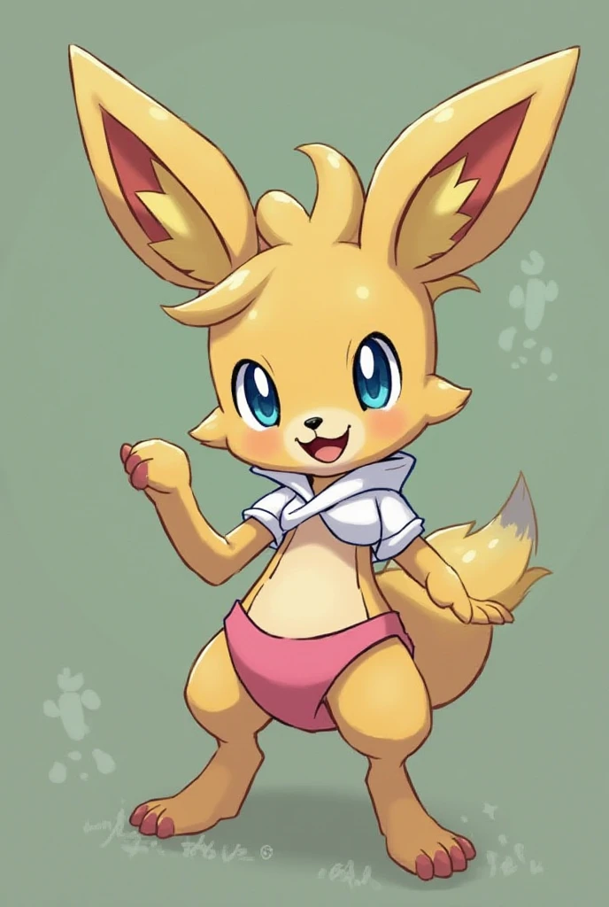 Leafeon, anthro, young, brown eyes, two tone body fur, clear yellow body fur, clear green body fur, brown hands, brown feets, feets whit three toes, detailed body fur, detailed face, detailed eyes, glistering body, shiny body, gorgeous body, masterpiece, high quality, anime style, full body, :3, night club, pole dance, (wink, one eye closed), :P, pussy