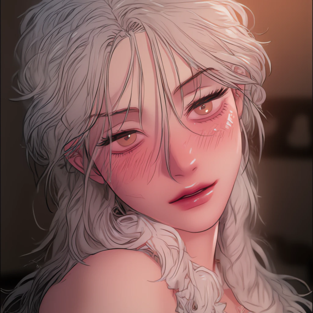 Highly detailed, High Quality, Masterpiece, beautiful, IncrsBurntScar, scar, covered eyes, <lora:BurntScarOnFace:1>, 1girl, white hair, Meina, <lora:Meina:0.9>, closed eyes,