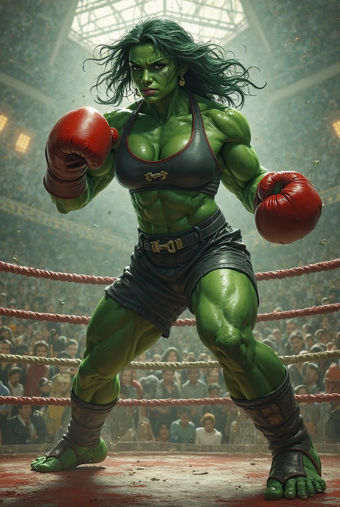 ((she hulk)), white bikini, full body shot, angry --auto --s2