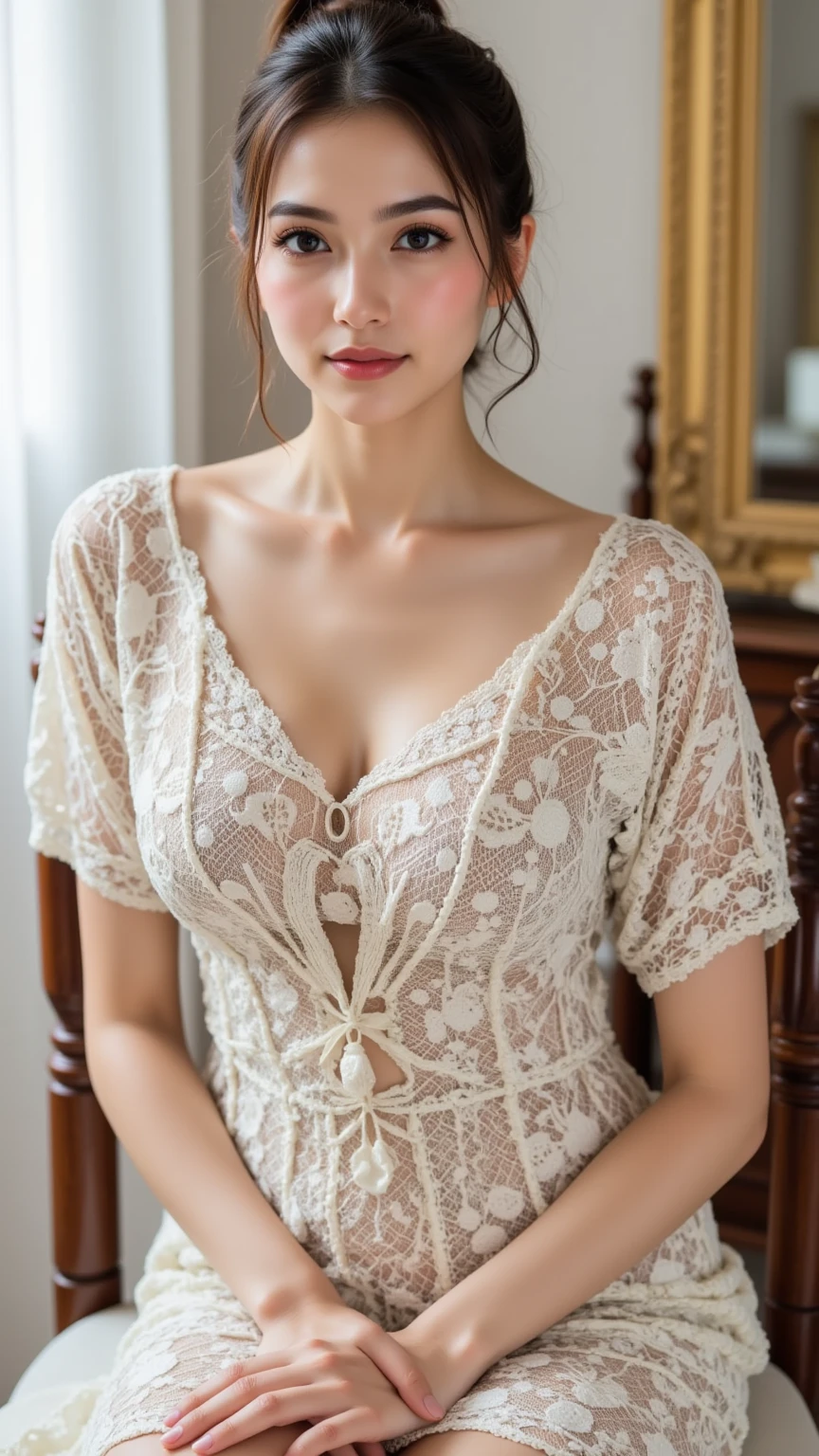((Super beautiful)), ((mature woman)):1.3, ((Focused)), (in the spotlight), (((後期senior citizen))):1.3, adult videos, porn, nude, describe the lips correctly, red lipstick, from the chest up, show underwear, senior citizen,mature woman, flashy face, highest quality, super high quality, realistic, super dense skin, perfect explanation, (1 Japanese mature woman), (erotic), 120 years old, big breasts, Bewitching, Glamour, sexy, pure white skin, looking at the viewer,