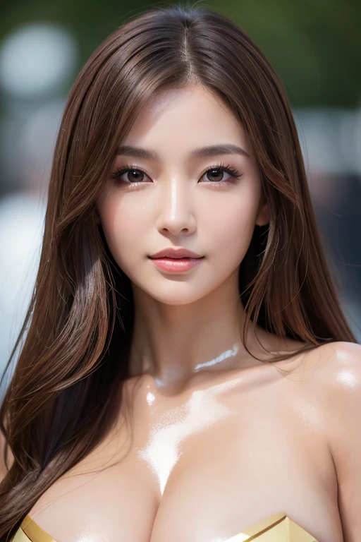 (best quality,4k,8k,highres,masterpiece:1.2), ultra-detailed, (realistic,photorealistic,photo-realistic:1.37), (female portrait), (face close-up), Japanese idol, beautiful detailed eyes, beautiful detailed lips, extremely detailed eyes and face, long eyelashes, brown hair, long hair, brown eyes, naked, nude, detailed lighting, HDR, UHD, studio lighting, ultra-fine painting, sharp focus, physically-based rendering, professional, ((Dark background)), modern, contemporary, color grading, soft lighting, 