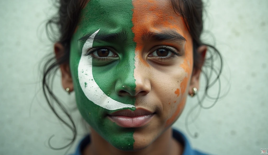 baby boy name taha having pak flag on face