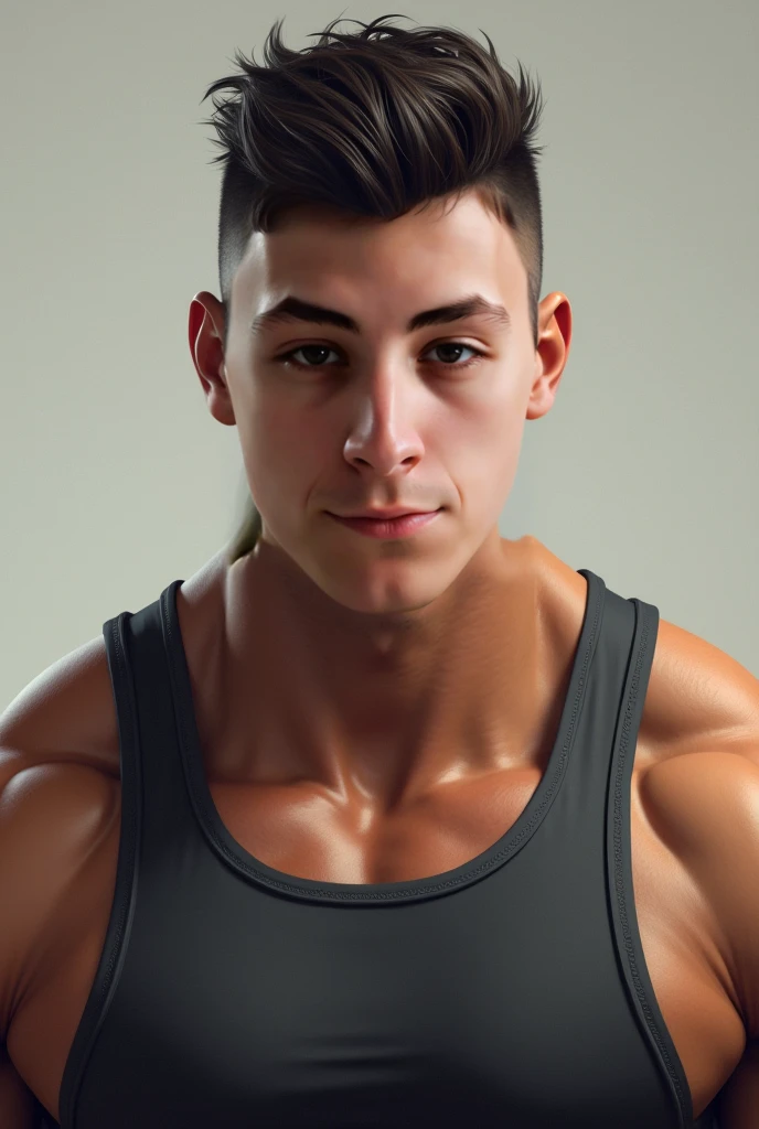 Create a boy and transform him into a muscular girl