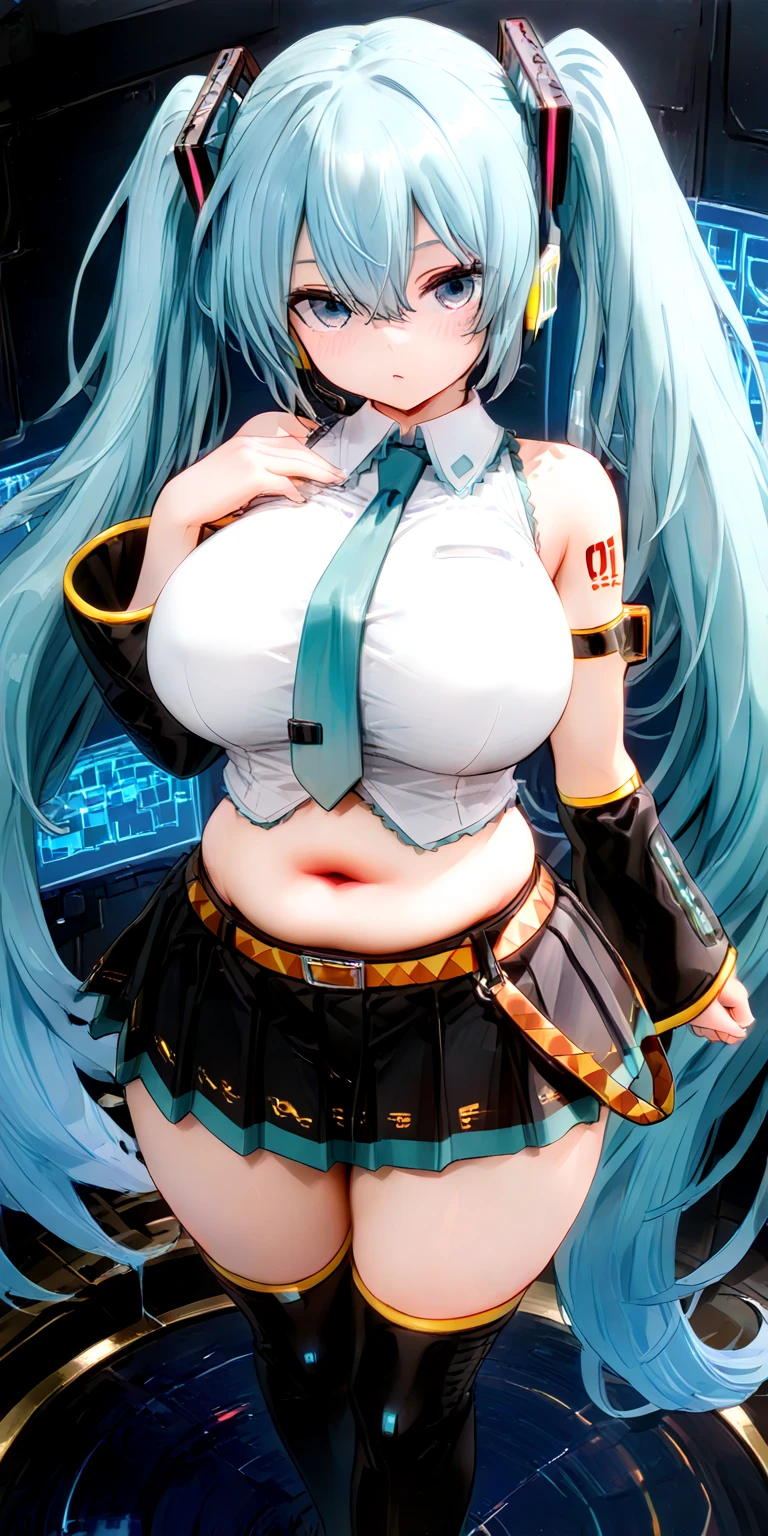 araffe in a sexy uniform posing for a picture, oppai cyberpunk, trending at cgstation, anime girl cosplay, cosplay, irelia from league of legends, cyber school girl, ayaka cosplay, trending on cgstation, seductive anime girl, a hyperrealistic schoolgirl, akali from league of legends, irelia, hyperrealistic schoolgirl