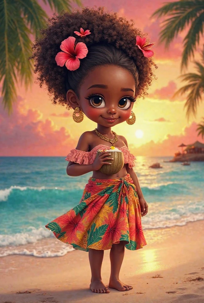 Cartoon doll ,using mining features , I want a smiling drawing , that attracts and captivates whoever sees .Put red colors ,yellow ,orange .Wear underwear ,that represents a drawing of Minas Gerais