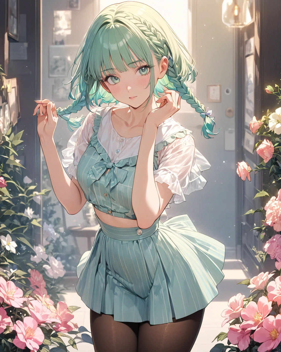 ((Perfect Anatomy)), (very short miniskirt lift: 1.4),