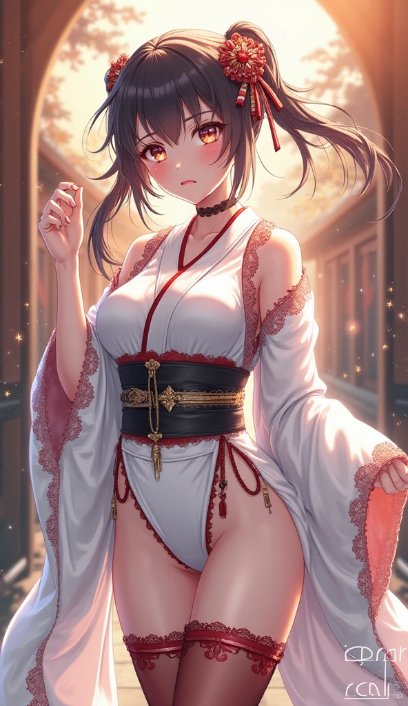 (masterpiece1.5),Ultra Quality, ultra -detail,Perfect drawing,NFSW、adult lady、Beautuful Women、lustrous beautiful skin、Gentle smile、(((beautiful kimonos)))、(((Luxury underwear)))、Gorgeous、3D、16K illustrations、((clearface))、Hi-Res、nice background、beatiful backgrounds、spot light、Vibrant colors、(((Detailed drawing)))、Perfect Beautiful Girl、(((Perfect Photo)))