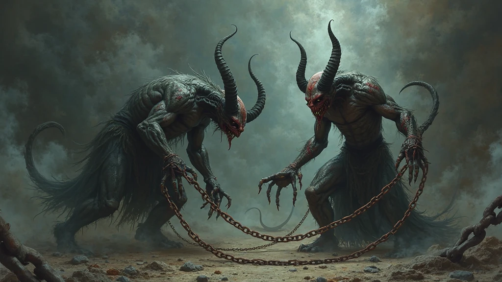 a black and white drawing of demons dancing in the hell by Gustave Dore